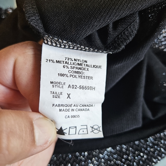 Double Layer Flowy Metallic Tank - XL - Picture 5 of 5